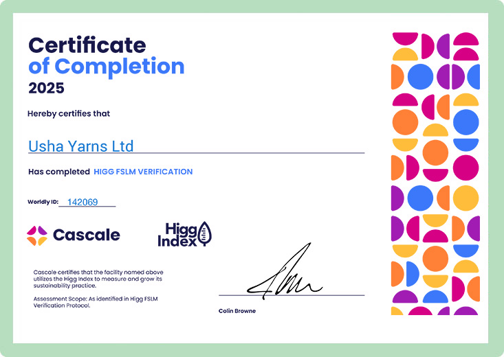 certificate higg fslm 2025